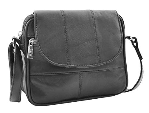 Sacoche femme noire en cuir souple pour libérer vos mains