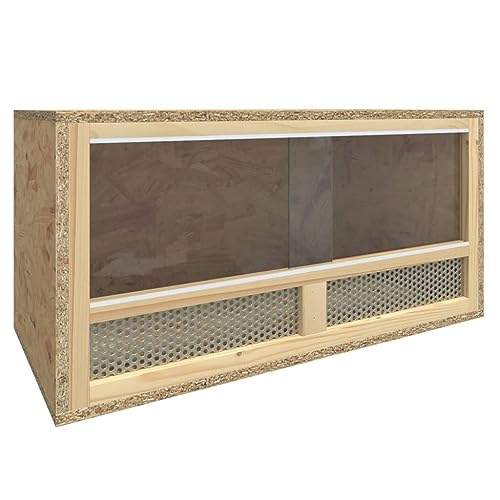 vidaXL Terrario de Madera Contrachapada 60x30x30 cm Casa de Reptiles Comedero