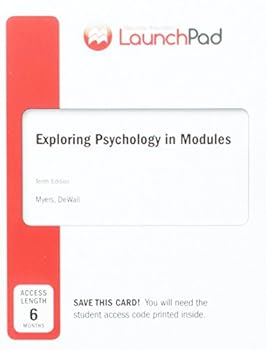 Printed Access Code Launchpad for Myers's Exploring Psychology in Modules (Six-Month Access) Book