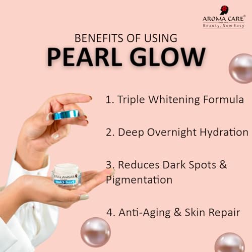 Image of Aroma Care Pearl Glow Triple Whitening Night Cream 15gm (Pack Of 2)