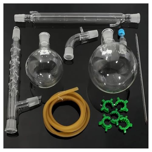 Ensemble de distillation sous vide 500ml et 1000ml en verre borosilicaté 24/29