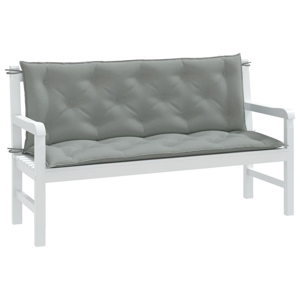 Coussin de banc de jardin pour éliminer l'inconfort des assises dures avec dossier