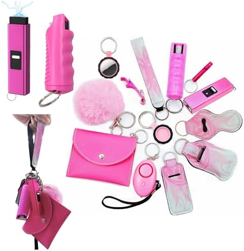 BATUMEYE Gift Set for Woman with Card Holder, Wristlet Lanyard,Pom Pom Ball,Travel Bottle Holder