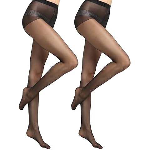 VELBGER Sheer Control Top Tights for Women Cover