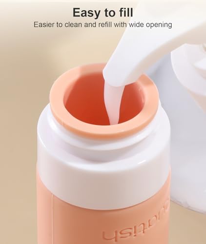 Image of Quatish Travel Bottles for Toiletries, Original Patented Leak Proof Travel Size Toiletries, 3 oz Tsa Approved Silicone Shampoo and Conditioner Bottles, Travel Essentials, 4 Pack, Pink