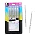 Sakura 57906 6-Piece Gelly Roll Stardust Gel Pen Set, Bold, Clear