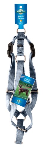Petsafe Surefit Dog Harness, 3/8" Petite, Silver #TOP8