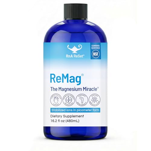 RnA ReSet ReMag - Liquid Magnesium Supplement 16.2 fl oz (1-Pack)