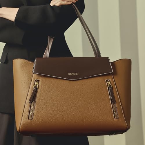 Image of Miraggio Roberta 16 Inch Laptop Tote Bag For Women Office Use | Office Tote Bag With Zipper Closure | Stylish Totes Bag