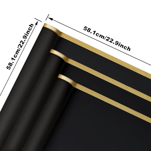 image for vivinin 24 Sheets Bouquet Wrapping Paper, 24.3x24 inch Waterproof Flow