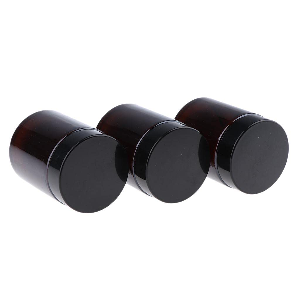 barenx 3Pcs 100ml Empty Makeup Jar Pot Travel Face Cream Lotion Cosmetics Container