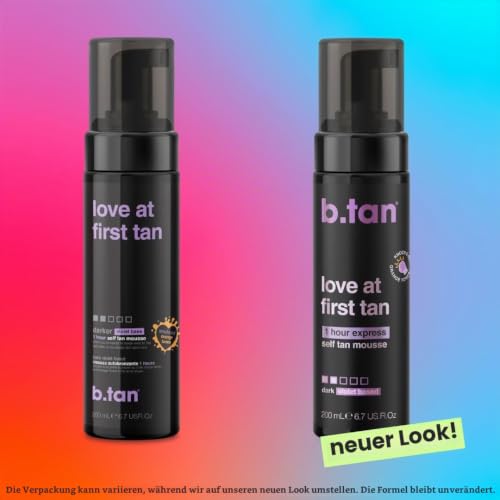 b.tan Violettbasiertes Selbstbräunungsmousse | Love At First Tan – 1-Stunden-Express Sonnenloses Selbstbräunungsmousse… – Ansicht 4