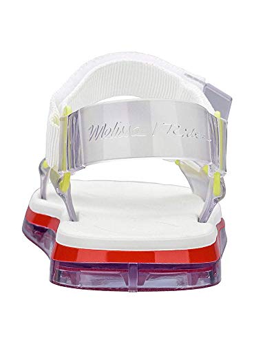 Sandália Melissa Papete + Rider - 35 - Rosa/vermelho