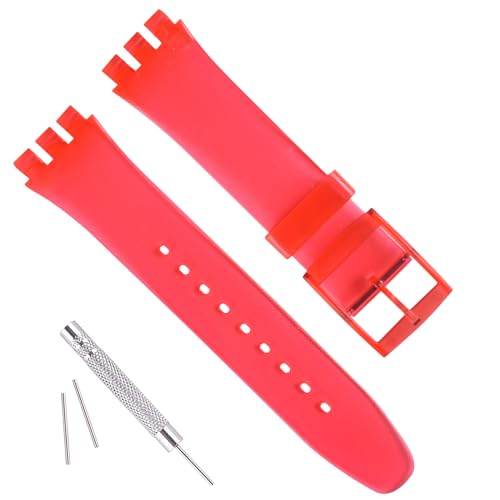 Correa de goma para Swatch Skin ultrafina impermeable que repara la rotura del reloj