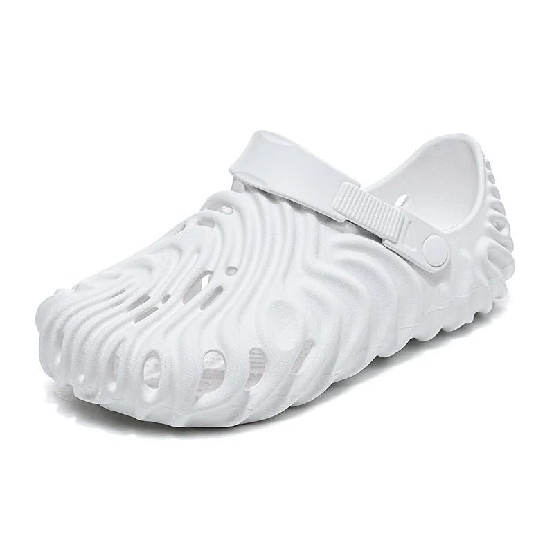 Image of Unisex Slip-On Wave Design Pattern Clogs