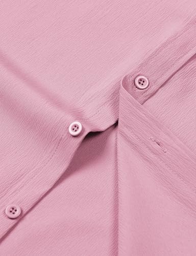 Image of JEMITOP Mens Stretch Wrinkle Free Texture Shirts