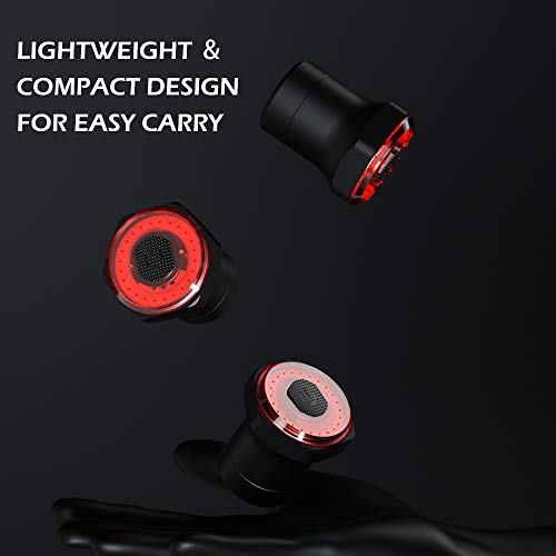 DECDEAL Lanterna traseira para bicicleta inteligente Lanterna traseira para bicicleta à prova d'águ