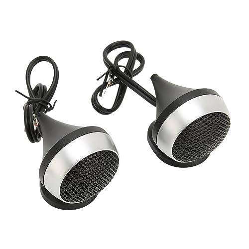 Tweeters de voiture Haofy 150W en aluminium - Lot de 2 haut-parleurs à dôme métalliques