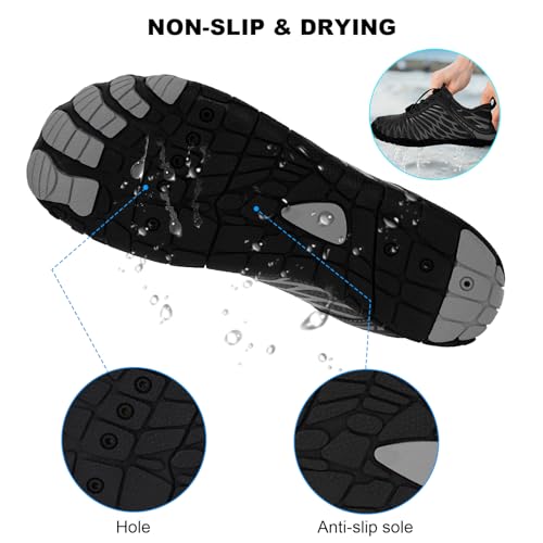 Image of Hike Barefoot Shoes Women Men Non-Slip Healthy Breathable Fashion Trail Running Womens Mens Wide Toe Zero Drop Water Shoe