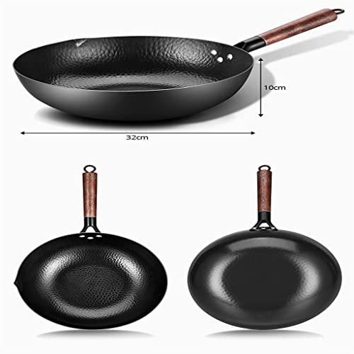 Wok de hierro tradicional 32 cm sin recubrimiento miniatura 5