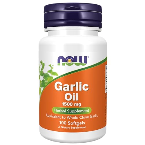 NOW Supplements, Garlic Oil 1500 mg, Serving Size Equivalent to Whole