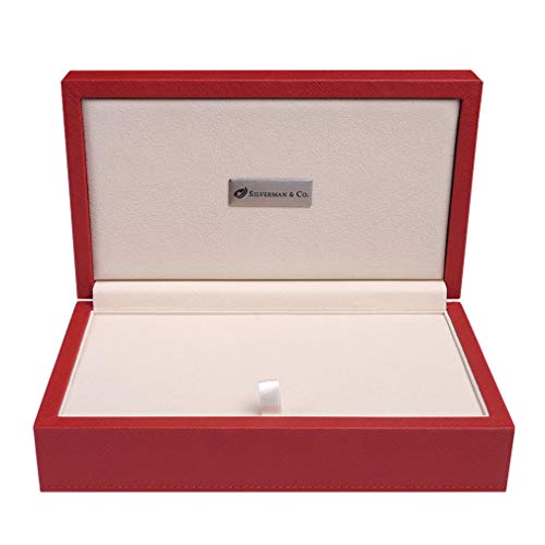 Double 6 Large Black Domino Set con Estuche Rojo miniatura 3