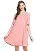 My Space Clothing Women's Cold Shoulder Jersey Swing Dress (Small- Plus size)