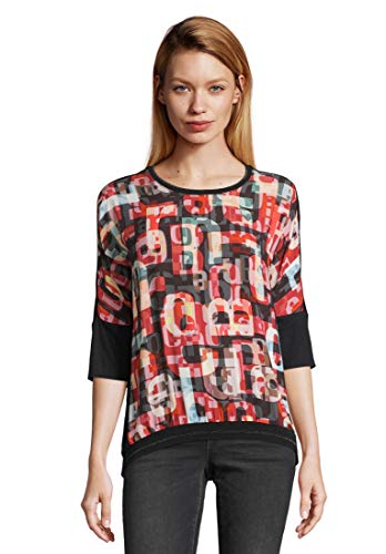 cartoon 2013/7051 T-Shirt, Noir (Black/Light Blue 9898), 40 (Taille Fabricant: 38) Femme