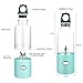 Portable Juicer Blender, XBrands Mini Travel Blender,USB Rechargeable Juicer Cup,Household Fruit Mixer, Personal Size Mixing Machine with Six Blades, Small Size Easy to Carry - Small Ice Cubes Become Smaller