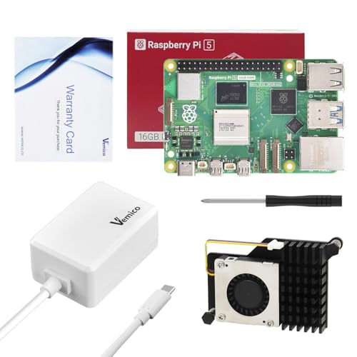 新品　Vemico Raspberry Pi5 16GB Kit Amazon.com: Vemico for Raspberry Pi 5 16GB Starter Kit with