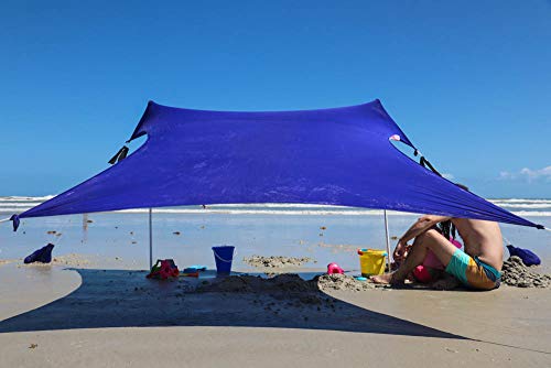 Otentik Beach Sunshade - with Sandbag Anchors - The Original Sunshade Since 2011