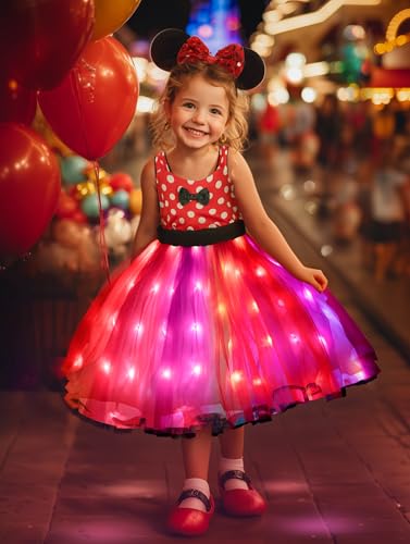 Disfraz de Ratón Rojo para Niñas 4-5 Años miniatura 1