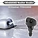 VekAuto 2 Pcs Windshield Washer Nozzle Compatible for Renault Clio MK2 98-14, ABS Black Windshield Spray Nozzles Wiper Spray Washer Jet No.7700413545