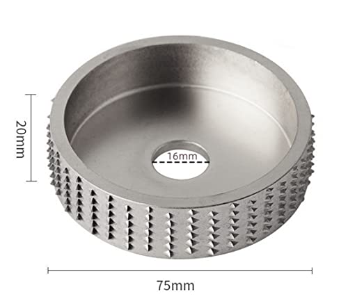 Szliyands 199 Wood Carving Disc,Grinder Wood Tungsten Carbide Grinding Wheel Grinder Shaping Disc Bore Wood Sanding Carving Tool Woodworking Angle Grinder Attachment thumb #1