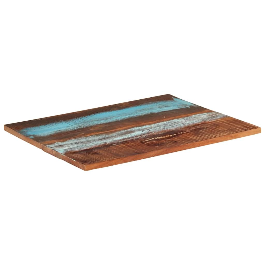 Rechteckige Tischplatte 70x90 cm aus Massivholz Altholz Naturprodukt Robustes Zubehör für DIY BAU Möbel Esszimmer Wohnzimmer Küche Büro Garten