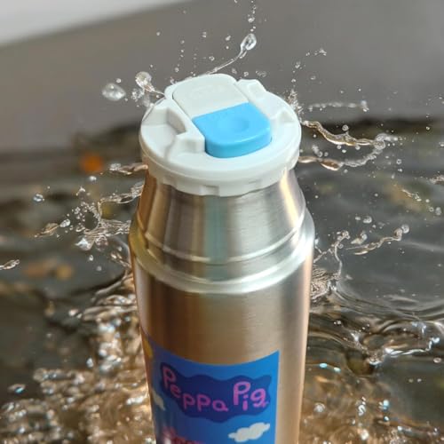 Image of Stylbase Stainless Steel Hot and Cold Vacuum Flask Bottle Girls Boys Water Bottle Leak-Proof for Office Gym Home Kitchen Hiking Travel Sports School 600 ml (PP Steel Bottle)