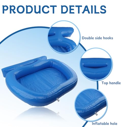 Spa de pies inflable PVC con bomba manual portátil miniatura 5