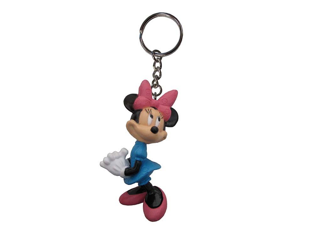 Disney Minnie Mouse Pink Bow PVC Keychain-Keyring
