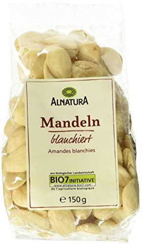 Alnatura Bio Mandeln blanchiert, 6er Pack (6 x 150 g)