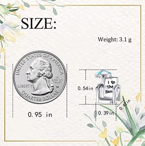 Dwjsu Travel Love The Beach Summer Chair Umbrella Holiday Charms Bead Fit Pandora European Charm Bracelet & Necklace, Dw-New072 #TOP3