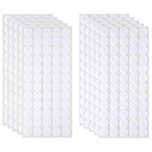 Image of Ainiv 300 Pairs Self-Adhesive Hook and Loop Dots, Double-Sided Adhesive Tape Stickers, Removable Adhesive Sticker Traceless, Waterproof DIY Stickers Crafts Dots Round Pads for Home School Office