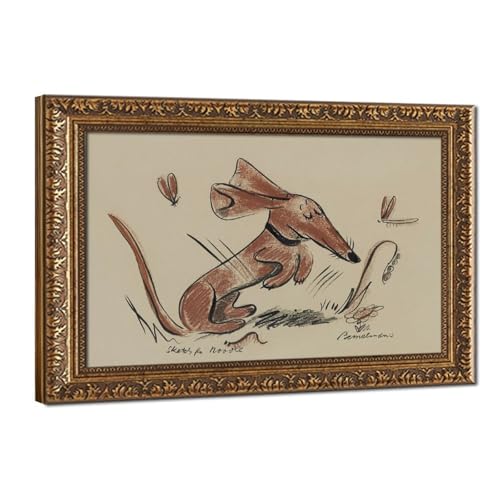 Impression sur toile Ludwig Bemelmans cadre de qualité supérieure 50x76 cm