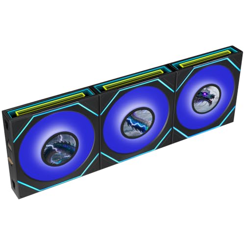 فن کیس Lian Li UNI FAN SL-INF Flex LCD 120 با نمایشگر LCD، بسته 3 عددی – مدل 12SLIND1F3B