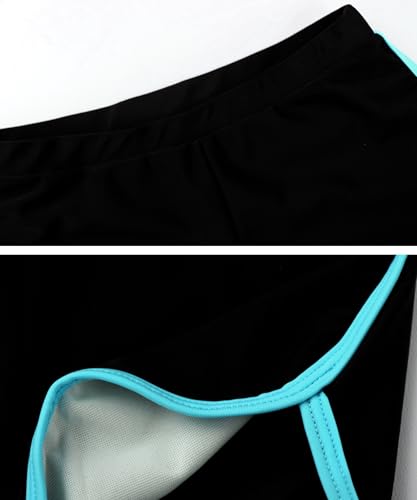 Image of Girls 3 Piece Swimsuit Long Sleeve Rash Guard Swim Shirt with Trunks & Pants UPF 50+ Swimwear