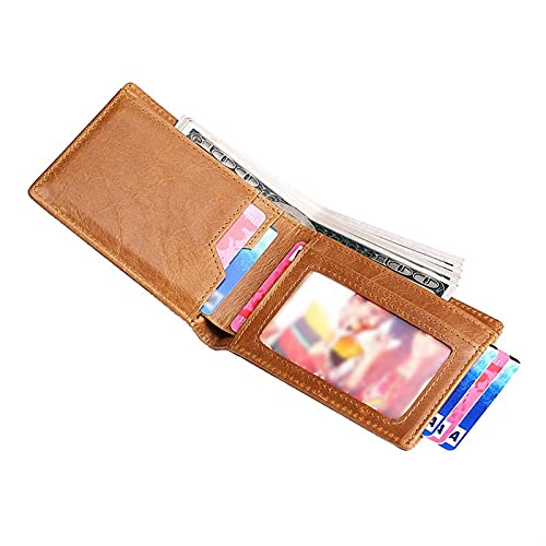 Ultra-dunne Portemonnee Heren Lederen Portemonnee Met Uittrekbare Visitekaarthouder Minimalistisch RFID Blokkeer… - Afbeelding 3