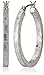 Lucky Brand Silver-Tone Small Hammered Round Hoop Earrings