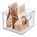 Price comparison product image iDesign Fridge Organiser, Stackable Storage Container with Handles, Large & Deep BPA-free Clear Drawer Organizer for Kitchen, Fridge and Refrigerator, Practical Organization, 20.3x20.3x15.2cm