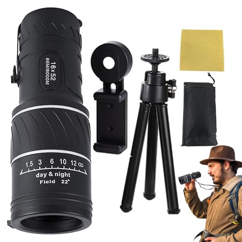Monoculars for Adults | Portable Monocular Telescope for Outdoor Activities - High Performance Outdoor Telescope Educational Tool for Bird Watching, Hunting, Camping