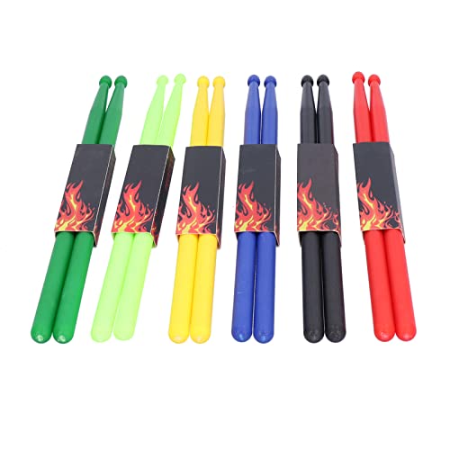 Pack de 6 pares de baquetas 5A de nailon, ligeras y antideslizantes, para adultos y niños, longitud 42 cm miniatura 4