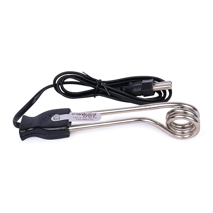 Image of Electric Milk Frother and Coffee Foam 240 Watts Mini Immersion Water Heater Rod, Nickel Plated, for Coffee, Tea, Boiling Small Quantities. 1 PACK